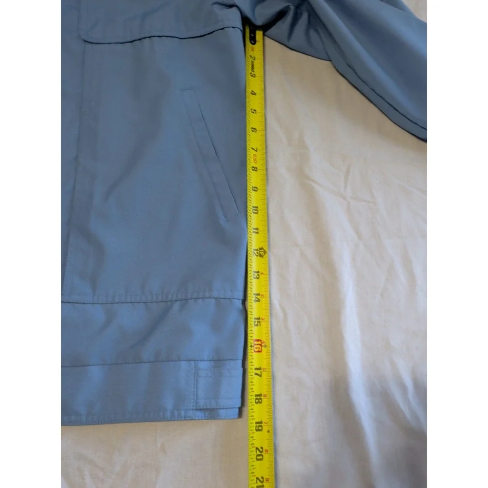 LONDON FOG MEN'S OUTDOORS ZIPPERED BLUE JACKET 40R